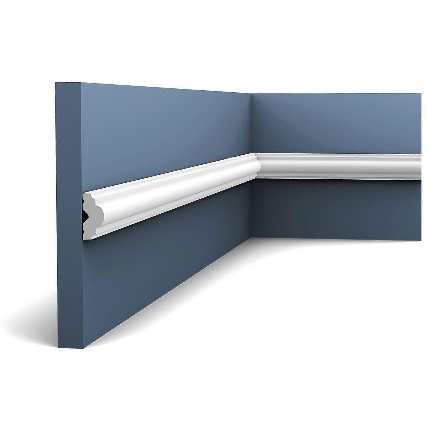 Orac Decor 1 x Panel moulding PX103 AXXENT 200 cm x 2.5 cm x 1.2 cm white Duropolymer® pre-primed lightweight, dimensionally stable, shockproof