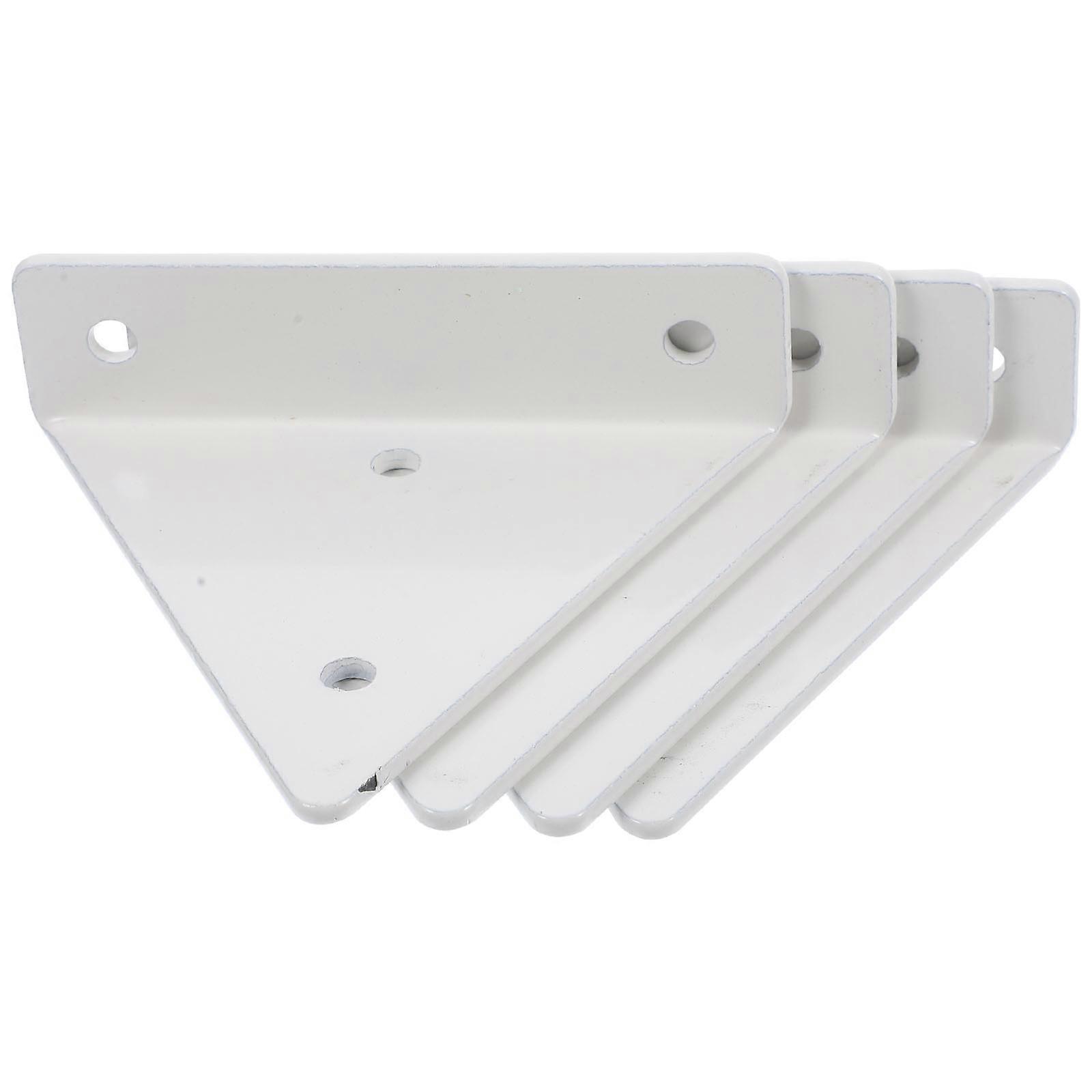 Triangle Shelving Brackets Wall Shelf Support Sturdy Iron Floating Shelf Bracket Heavy Duty Storage 4 Sets
