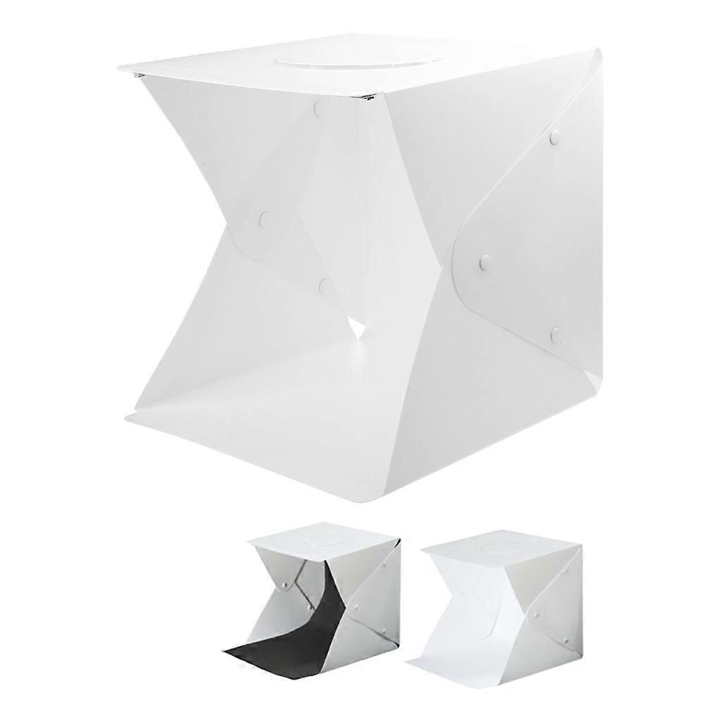 Mini foldable lightbox, photography photo studio softbox background LED light softboxes background kit for DSLR camera.