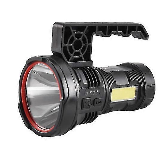 Outdoor Flashlight with Detachable Handle High Brightness Side Lamp Waterproof 7 Levels Adjustable Type-C Rechargeable Strong Light Portable