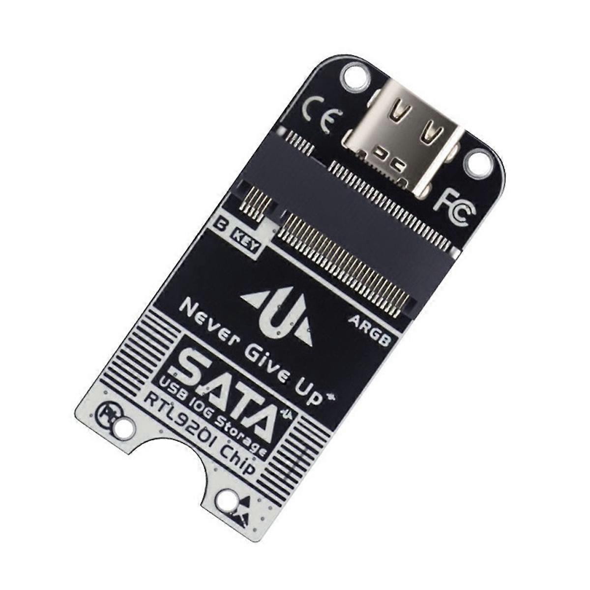 M.2 SATA to USB Type-C Female Adapter Board 5Gbps High-Speed PCBA