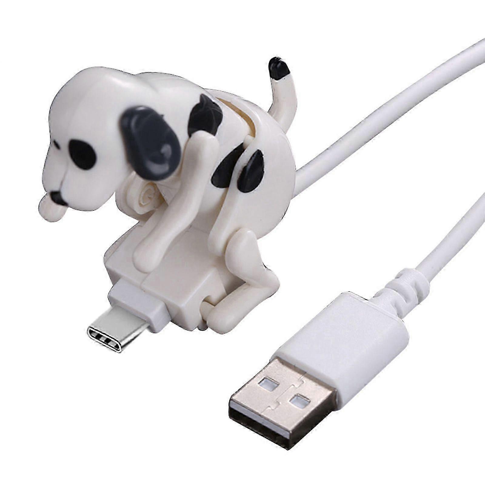 Type-C Cellphone Charging Cable Stray Dog Charger Line with Switch for Tablets