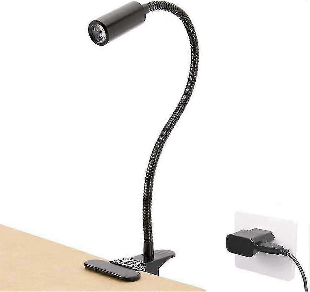 Sofil Reading Light Led Clip On Lamp Desk Clamp Lamp (ac Adapter Included) 3 Brightness Book Night Light,360flexible Neck Touch Control Eye-care Perfe