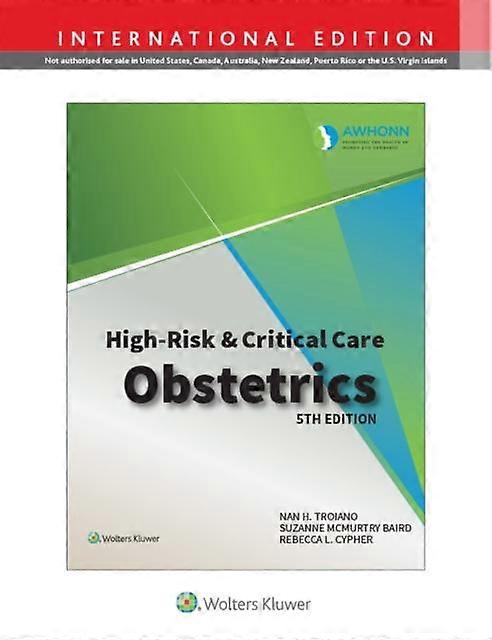 Awhonn's High Risk &amp Critical Care Obstetrics by REBECCA CYPHER Paperback
