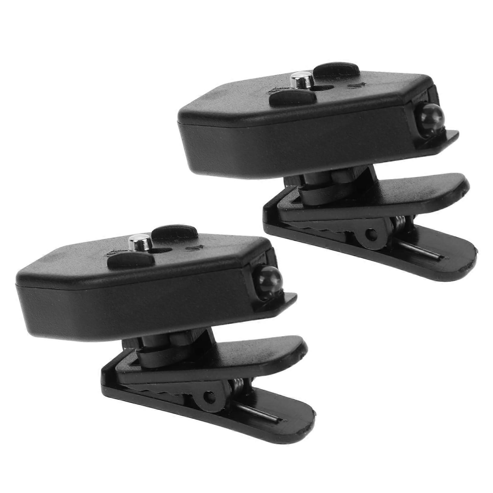 Pack of 2 LED Glasses Clip Lamp Adjustable for Night Fishing Hobbies Reading Clip for Lighting Dark Environments
