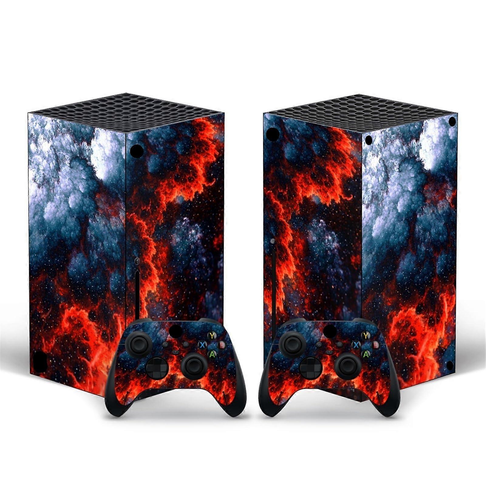 Vinyl Skin Decal Cover For Xbox Series X Console - Includes 2 Wireless Controller Skins, Durable Protective Wrap
