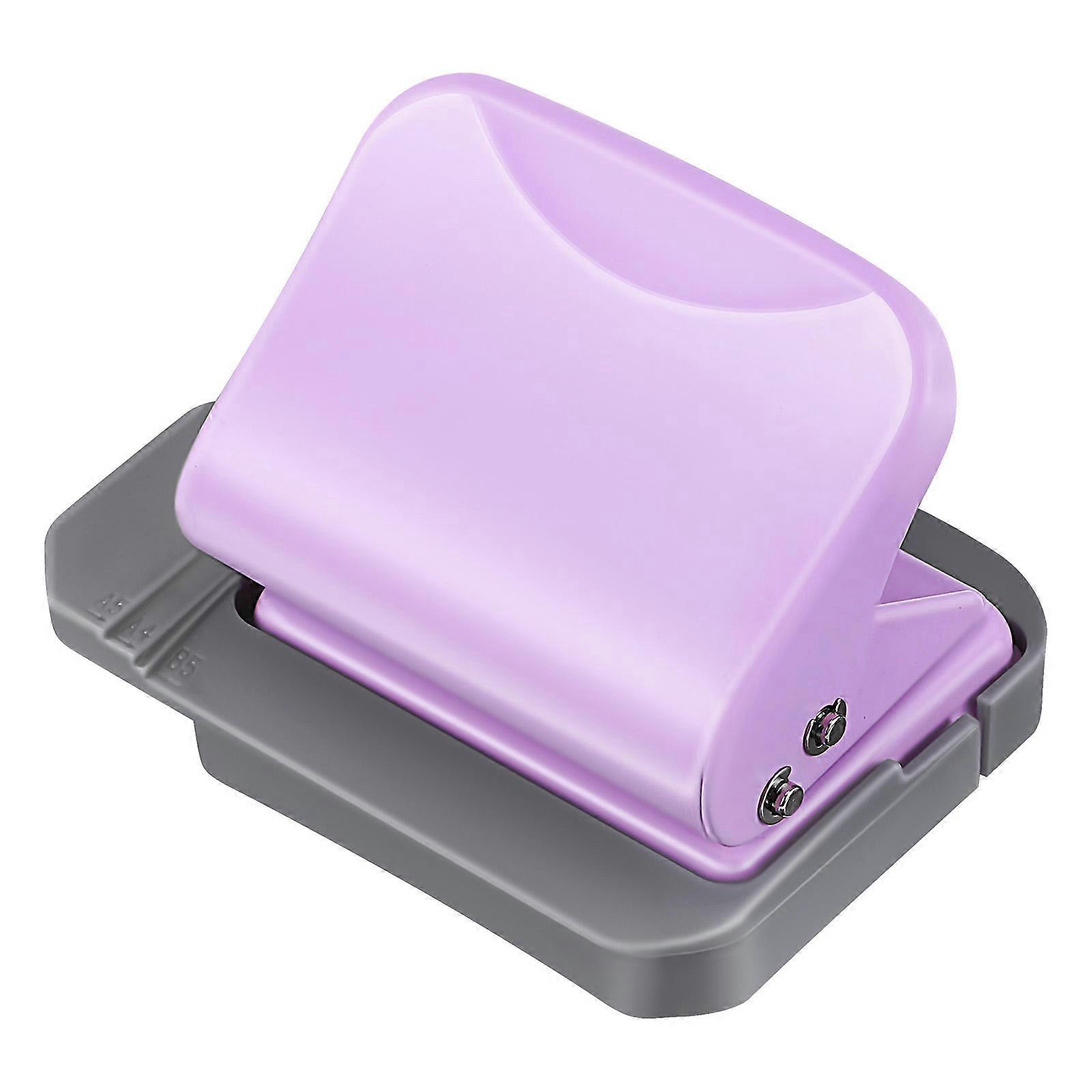 Loose Leaf Punch Compact Purple 6-Hole Punching For Craft Makers 1Set