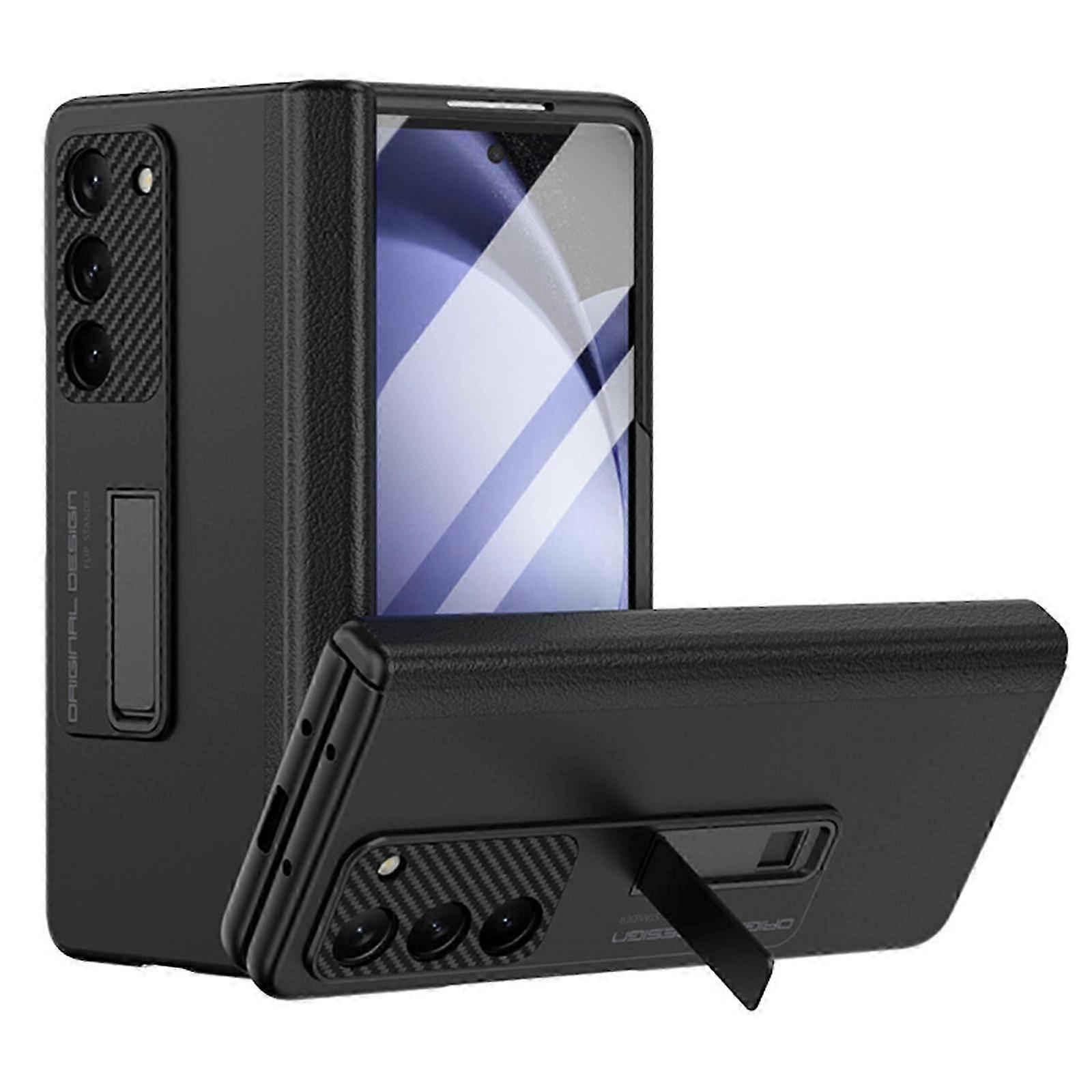 Galaxy Z Fold 5 Case Magnetic Hinge Protection Built-in Front Glass Kickstand All-Inclusive PC Shockproof Case for Samsung Z Fold 5 5G 2023
