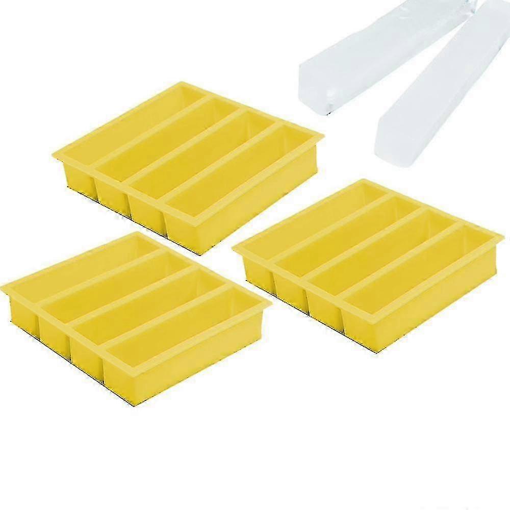 Silicone Ice Cube Trays for Water Bottles - 12 Cavity Long Ice Stick Mold, Easy Release Frozen Ice Cubes
