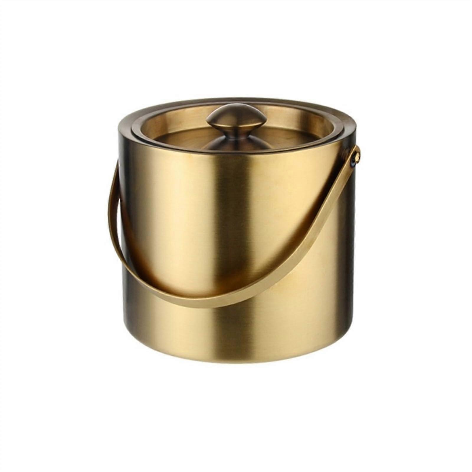 DoubleLayer Insulated Ice Bucket With Lid Model B 3L Capacity Wine Champagne Beer Beverage Bucket For Home Bar