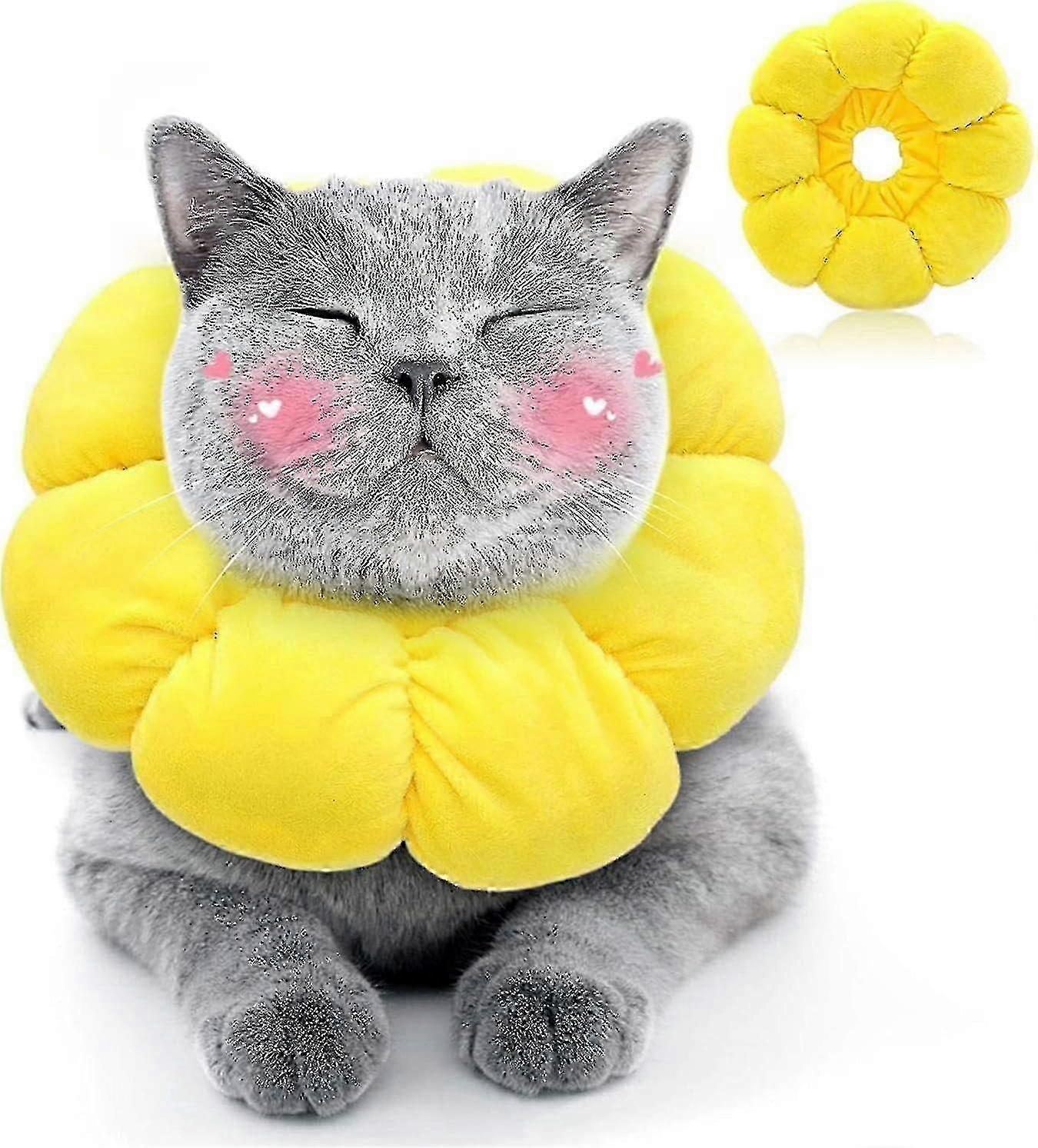 Cat Collar, Adjustable Collar, Soft Cat Collar, For Small Dogs And Injuries, M (head Circumference 13-27cm)