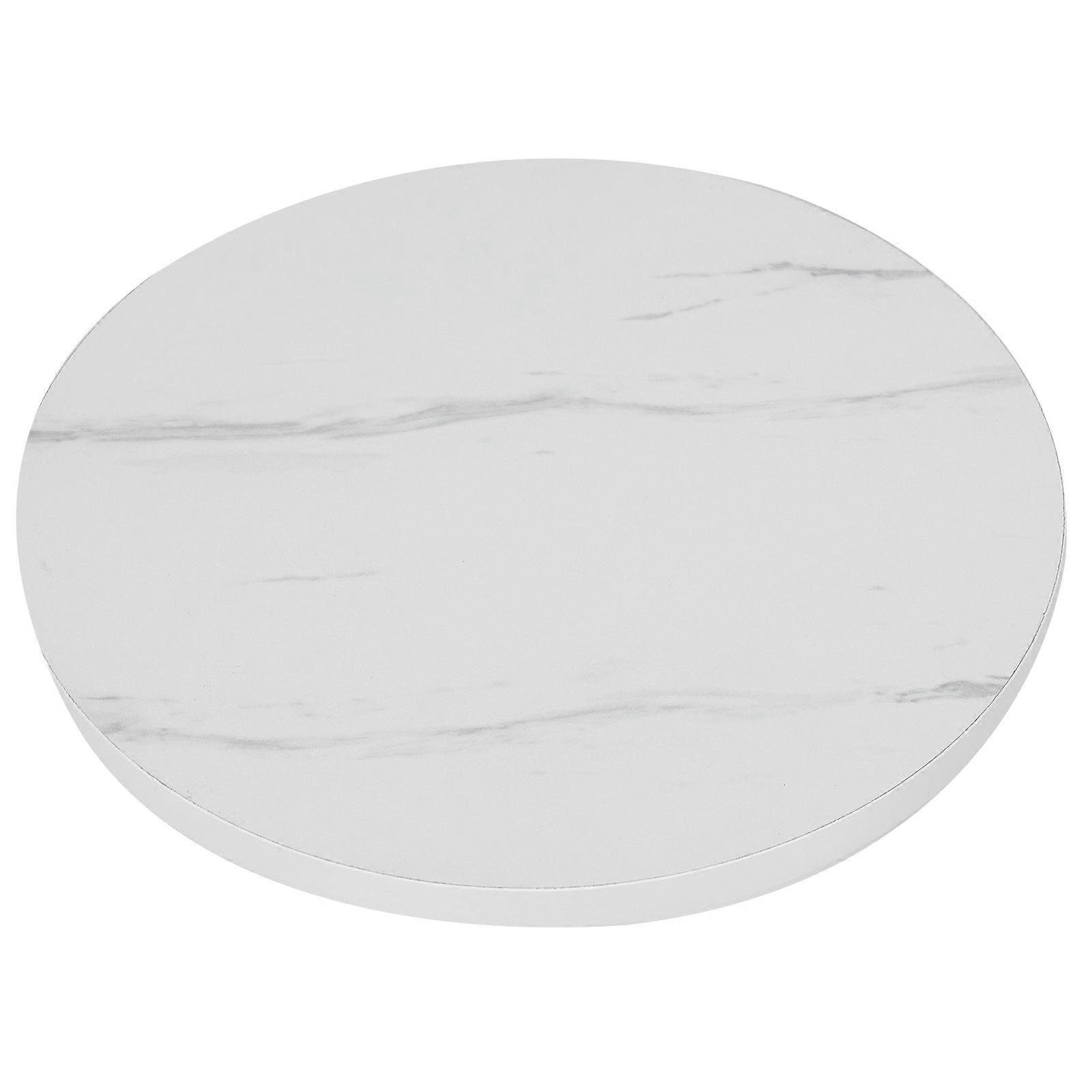 Rotating Food Serving Turntable White Color Dining Table Spinning Tray 1Set