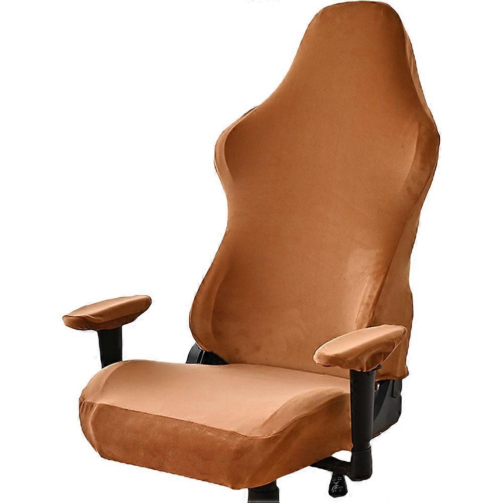 Chair Protector Slipcovers For Gaming Office Chairs Easy Installation Light Brown 88X63X52CM 1Set