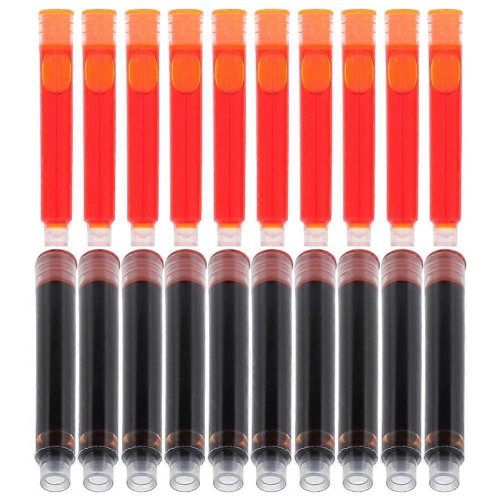 Pen Ink Refills Fountain Pen Ink Cartridges Refillable Coffee 100Pcs Writing