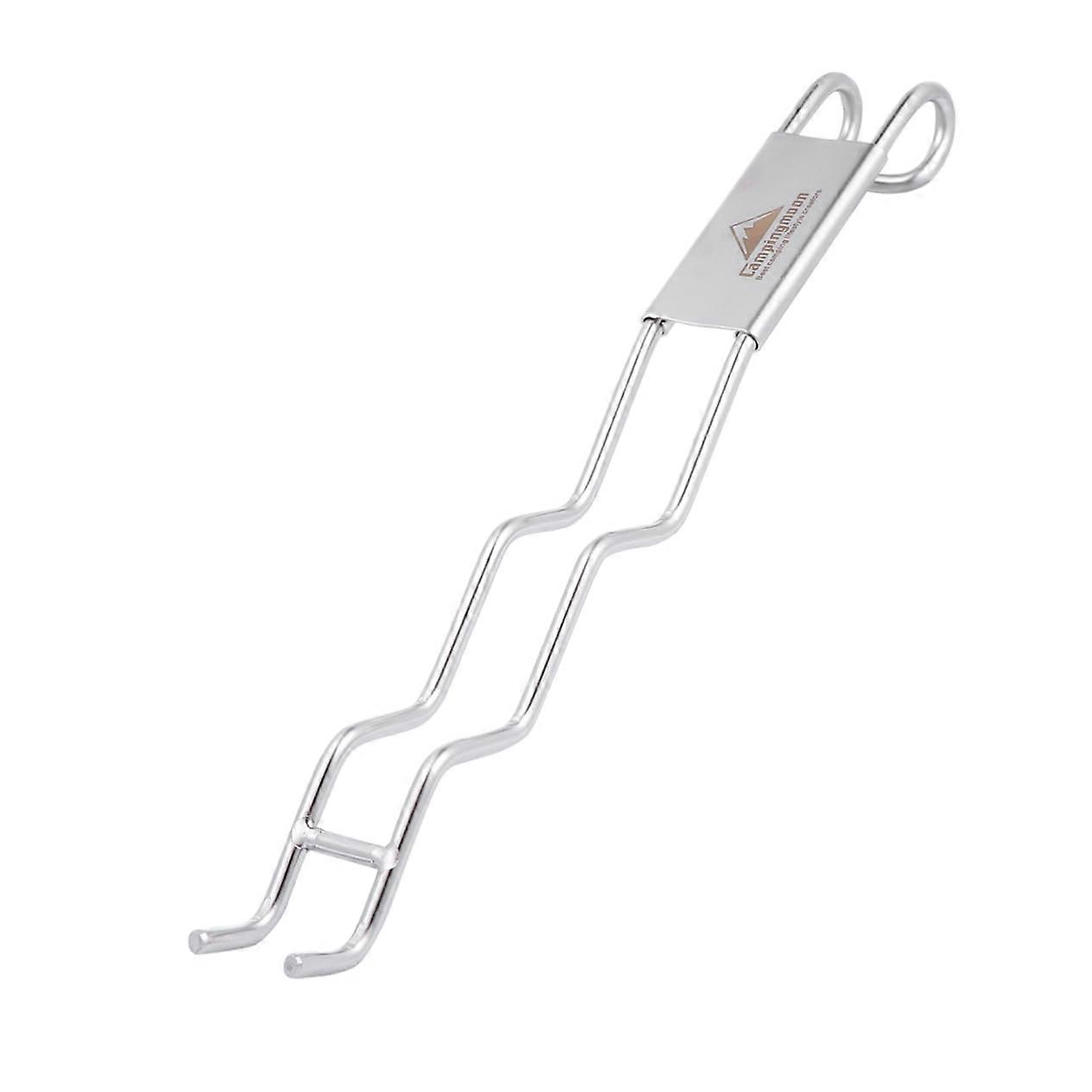 1 Piece Grill Fork Sturdy BBQ Clamp for Grill Accessories, Companion for Travel, Outdoor, and Camping, Durable for Grilling Evenings.