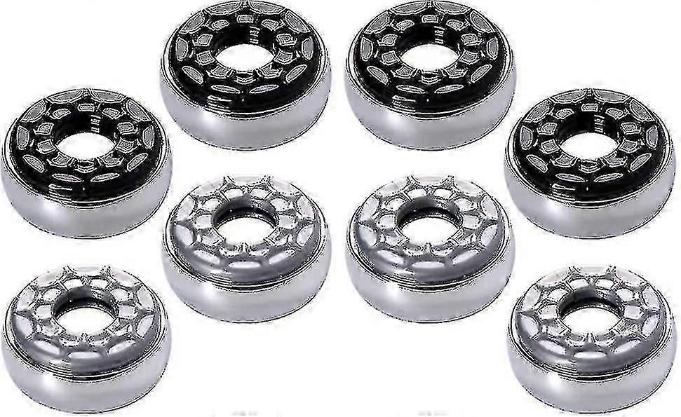 Shuffleboard Pucks 2-1/8" (53mm), Σετ των 8 (γκρι & μαύρο)