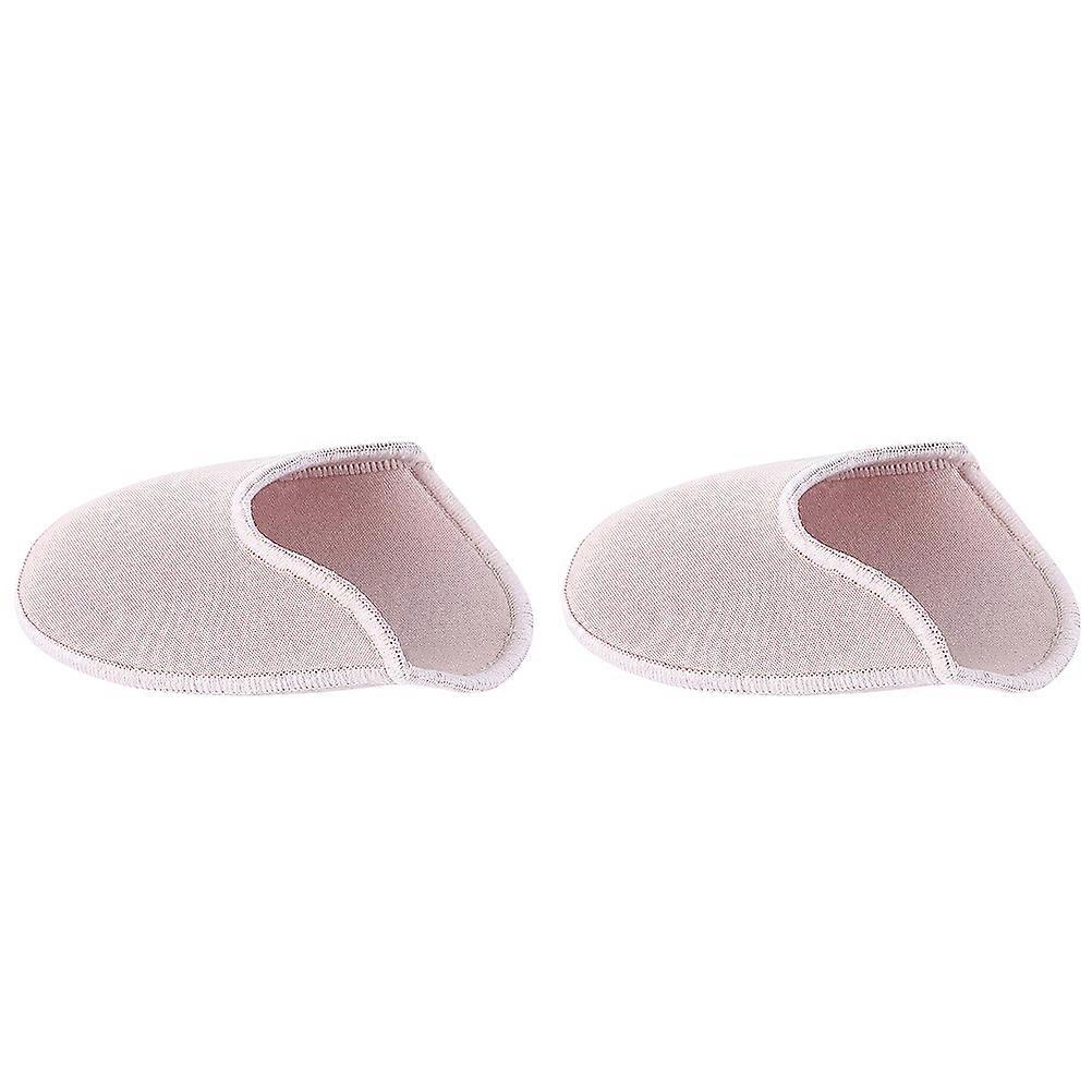Ballet Toe Protector Tiptoe Covers Soft Fabric Round Shape Ease Forefoot Pressure Dancers 1 Pair