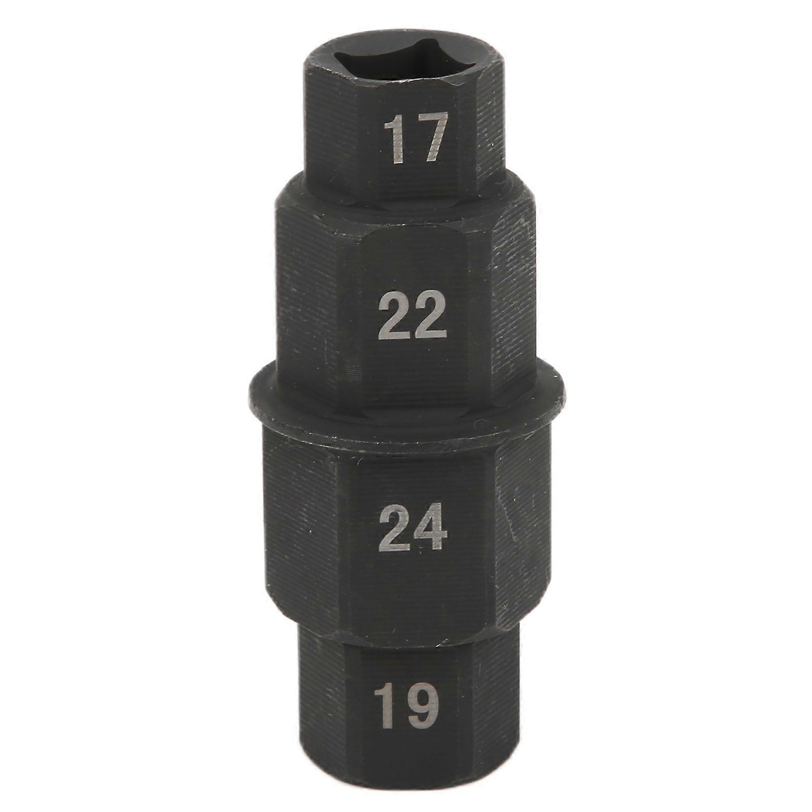Motorcycle Hex Axle Tool 17/19/22/24mm Front Wheel Hub Spindle Socket Adapter Replacement for Yamaha R1 R6