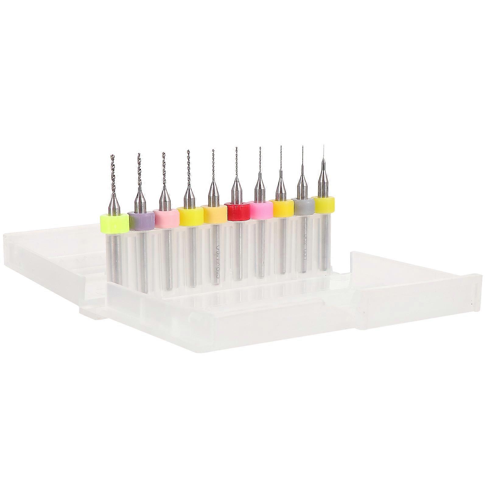 Multi-Material Drill Bits Set Tungsten Steel Spiral Shape For Home Diy And Construction 10Pcs