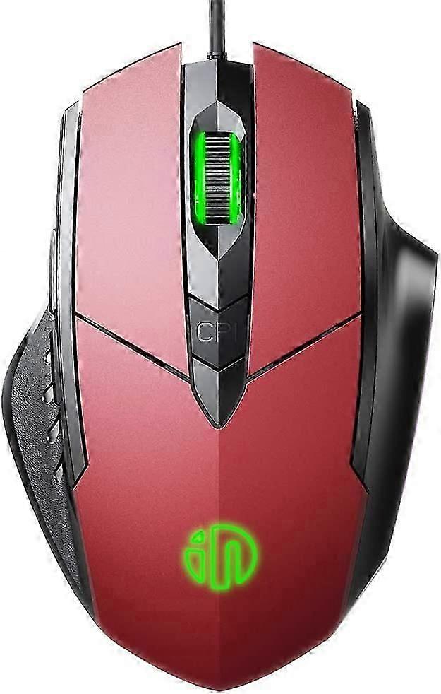 USB Wired Mouse, Silent Click & Optical Tracking, 4800 DPI, 6 Button Wired Mouse for MacBook Office