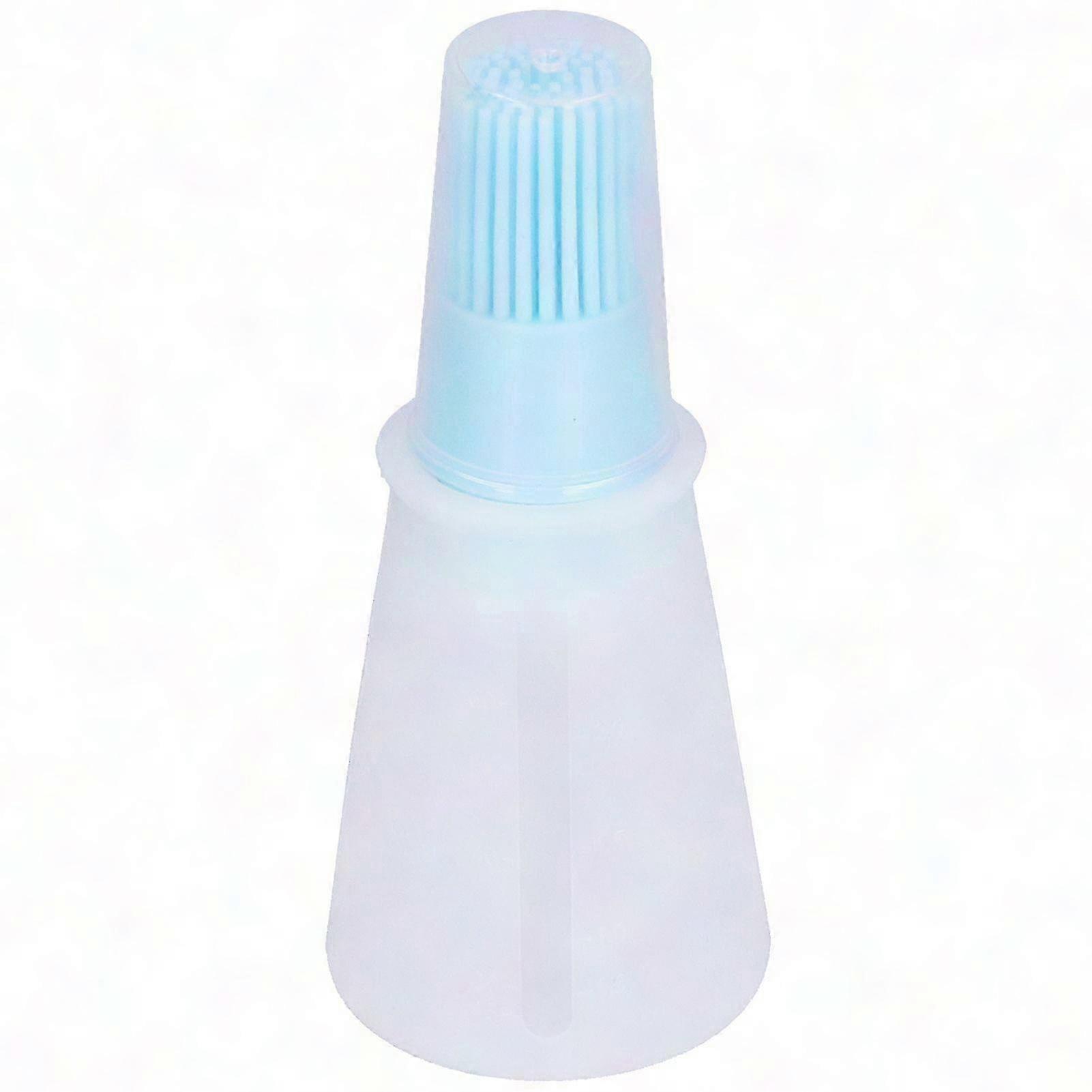 Multi-Functional Silicone Brush with Clear Cap for Kitchen, BBQ, and Sauce Applications