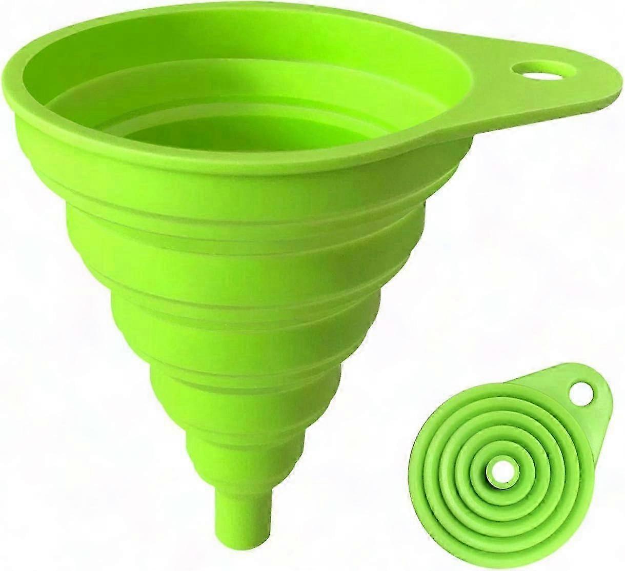Collapsible Silicone Funnel for Convenient Liquid Transfer and Storage