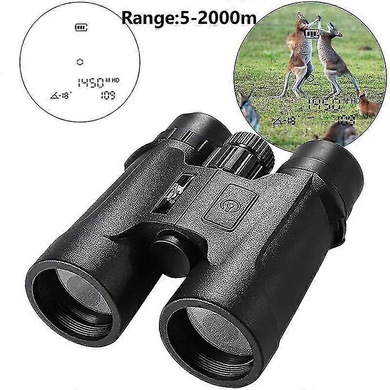 Laser Binoculars Rangefinder 10x42 Distance Meter 1200m Range Finder Scopes Angle Horizontal Distance Meter Yard Hunting Camping