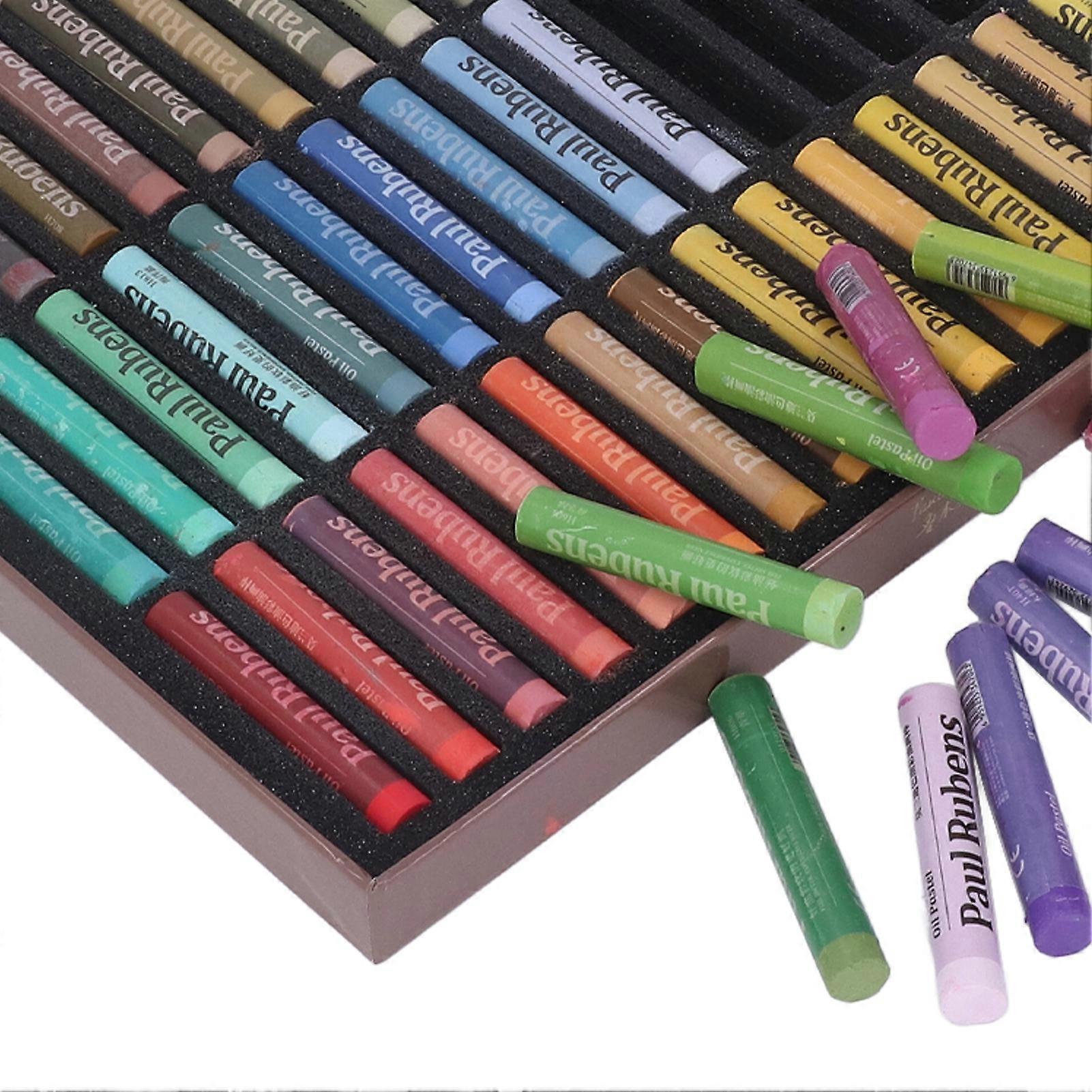48 Color Oil Pastels Oil Painting Texture Nontoxic Harmless Oil Pastel Set Long Lasting Colored Oil Pastels for Painting