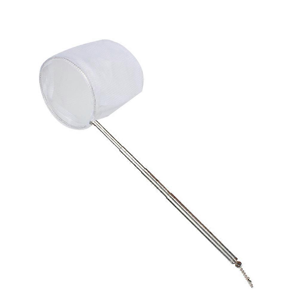 White Adjustable Fishing Net for Fish Tank Use Durable and Lightweight with Sturdy Metal and Net Design 2 pcs