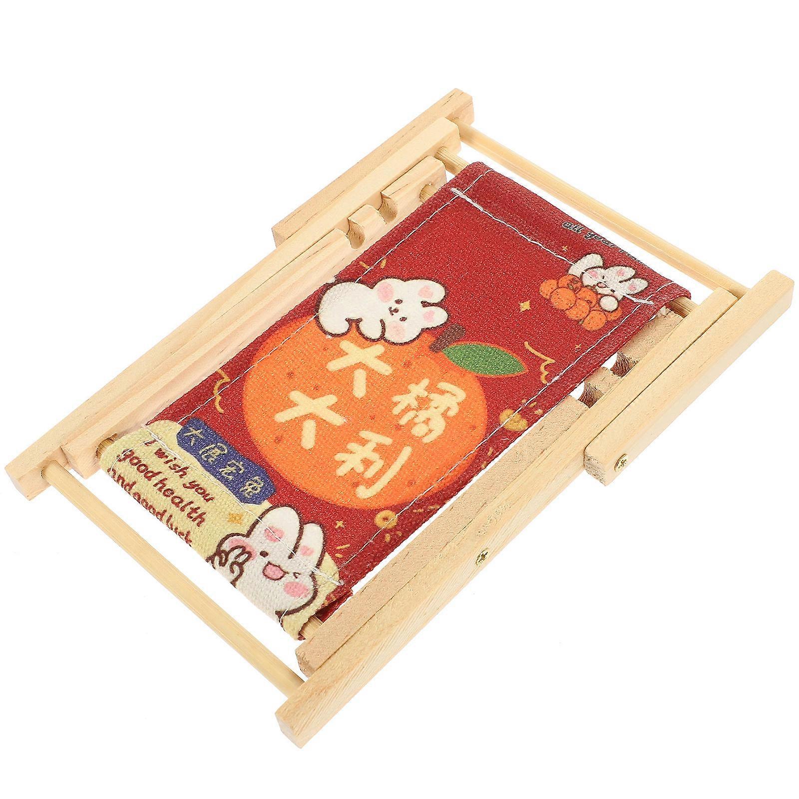 Stable Wooden Beach Chair Phone Stand for Desktop Home Use   Creative Mobile Cell Holder Decor Support