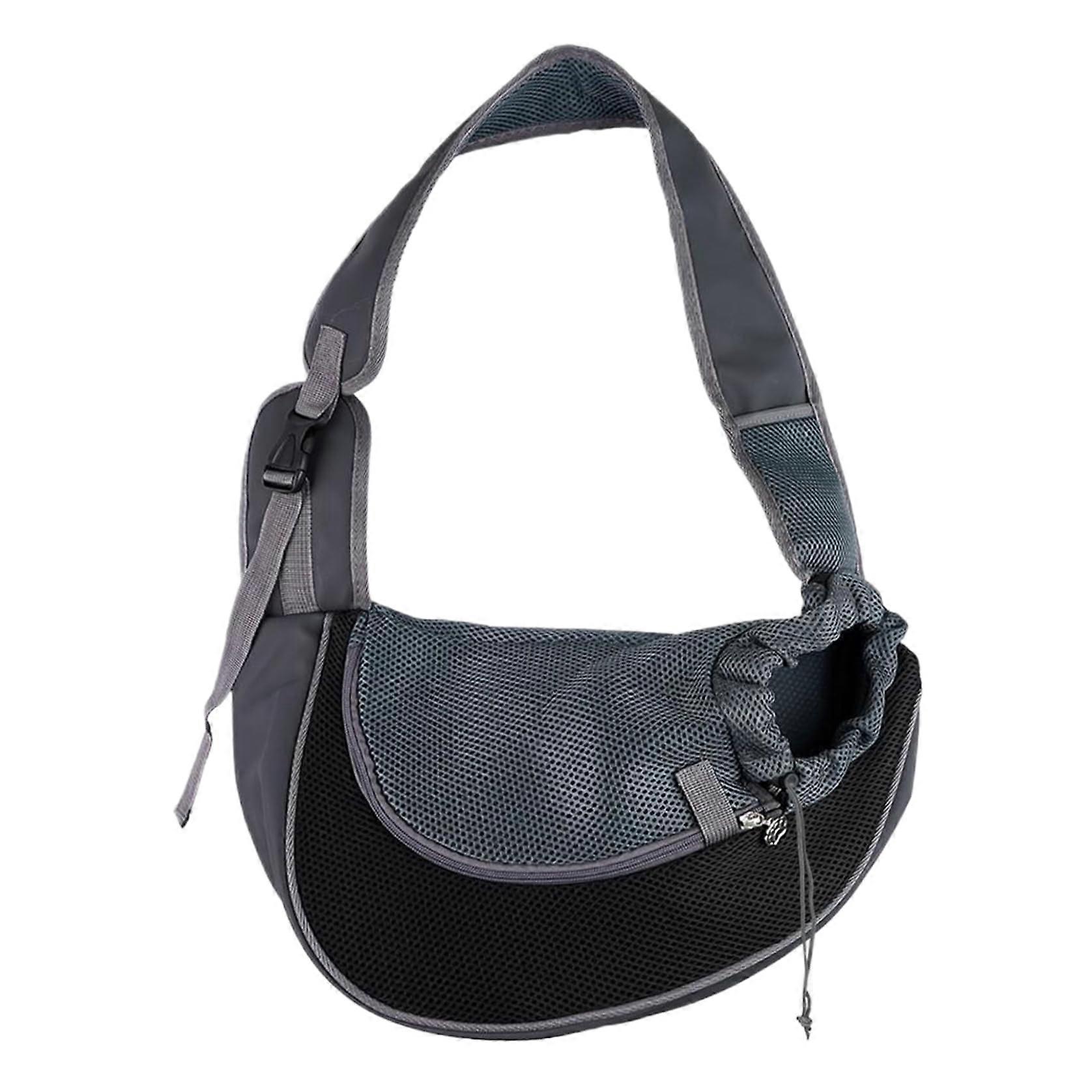 Dog Carrier Sling, Breathable Mesh Dog Carrying Sling, Hands Crossbody Puppy Sling with Adjustable Strap, Dog Carrier for Small Dogs Within 4 kg