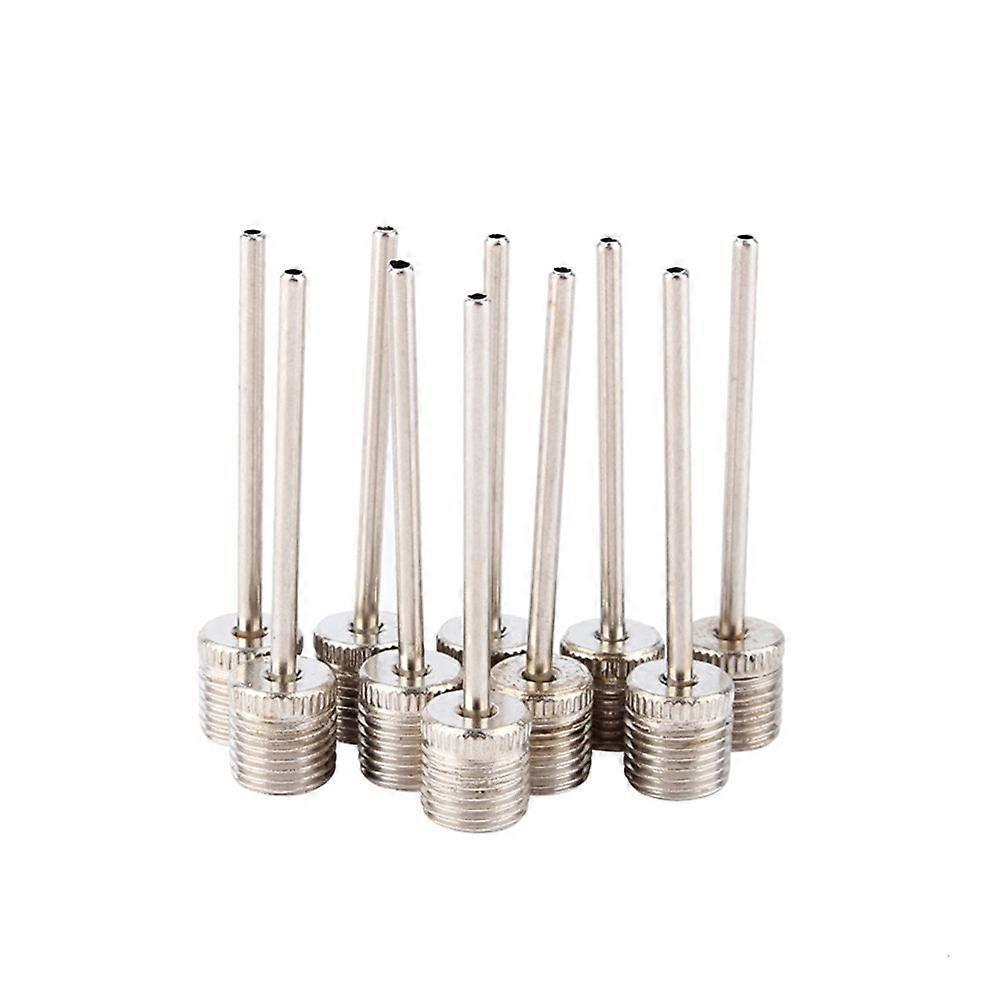 50pcs Durable Silver Ball Inflation Needles for Basketball, Football, Soccer Easy to Use Pump Needle Adaptor with Portable Design for Sports