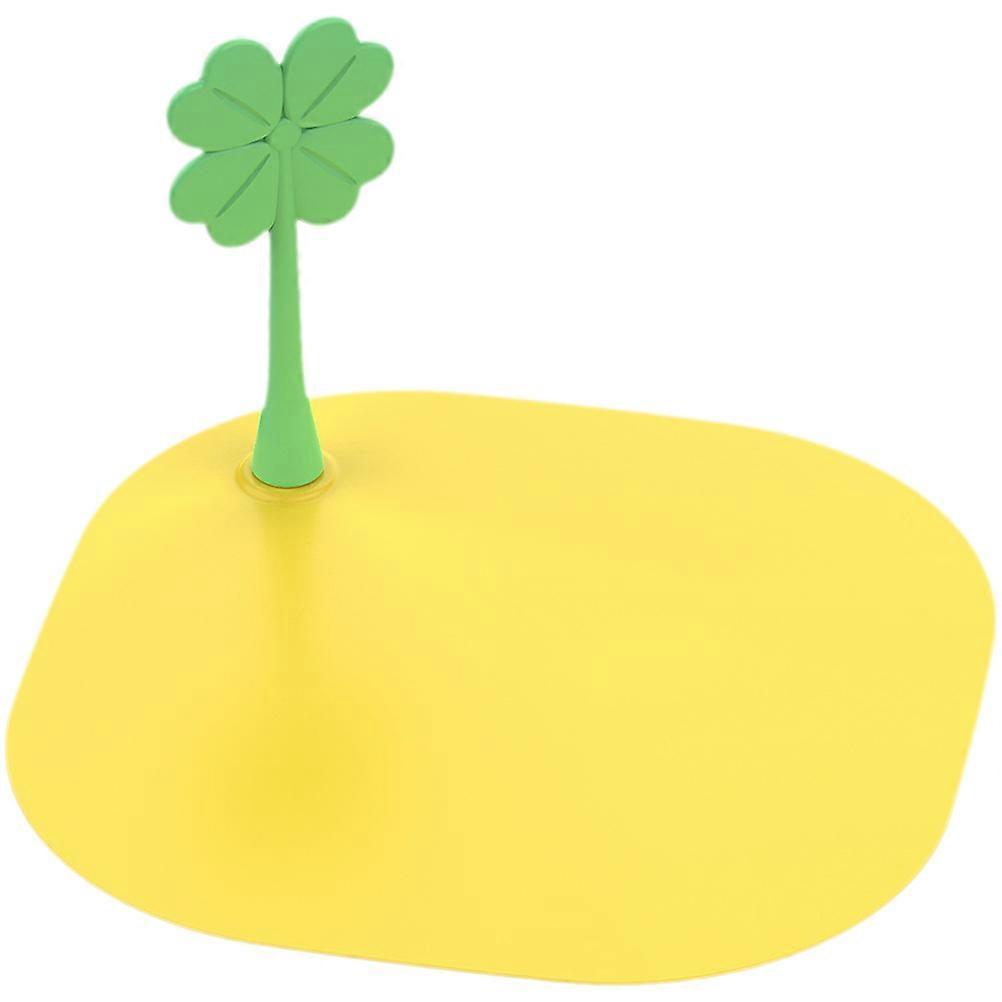 Yellow Silicone Floor Drain Plug for Home Use Durable Anti-Aging Material 1 Pack Fits Various