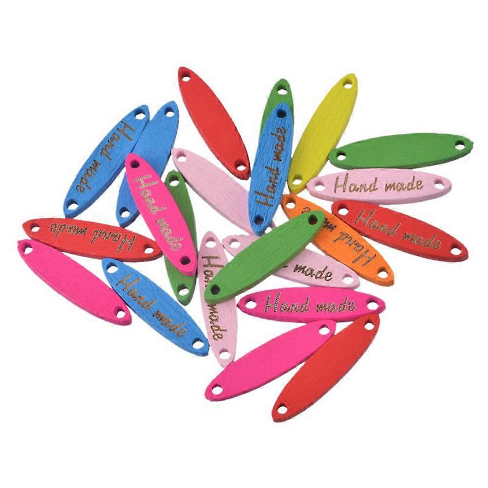 Crafts Buttons Diy Handmade Wooden Buttons Mixed Color For Sewing Knitting Projects Oval Shaped 200Pcs