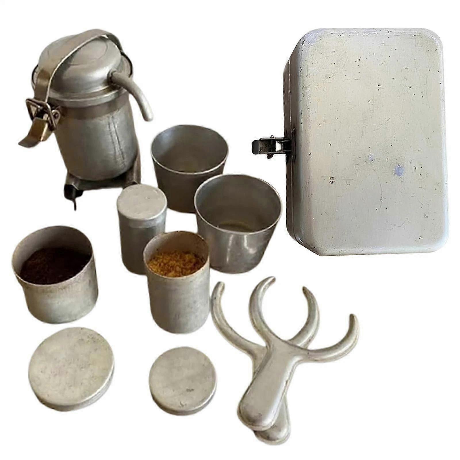 Camping Coffee Kit, Vintage Espresso Maker Set For Travel Camping