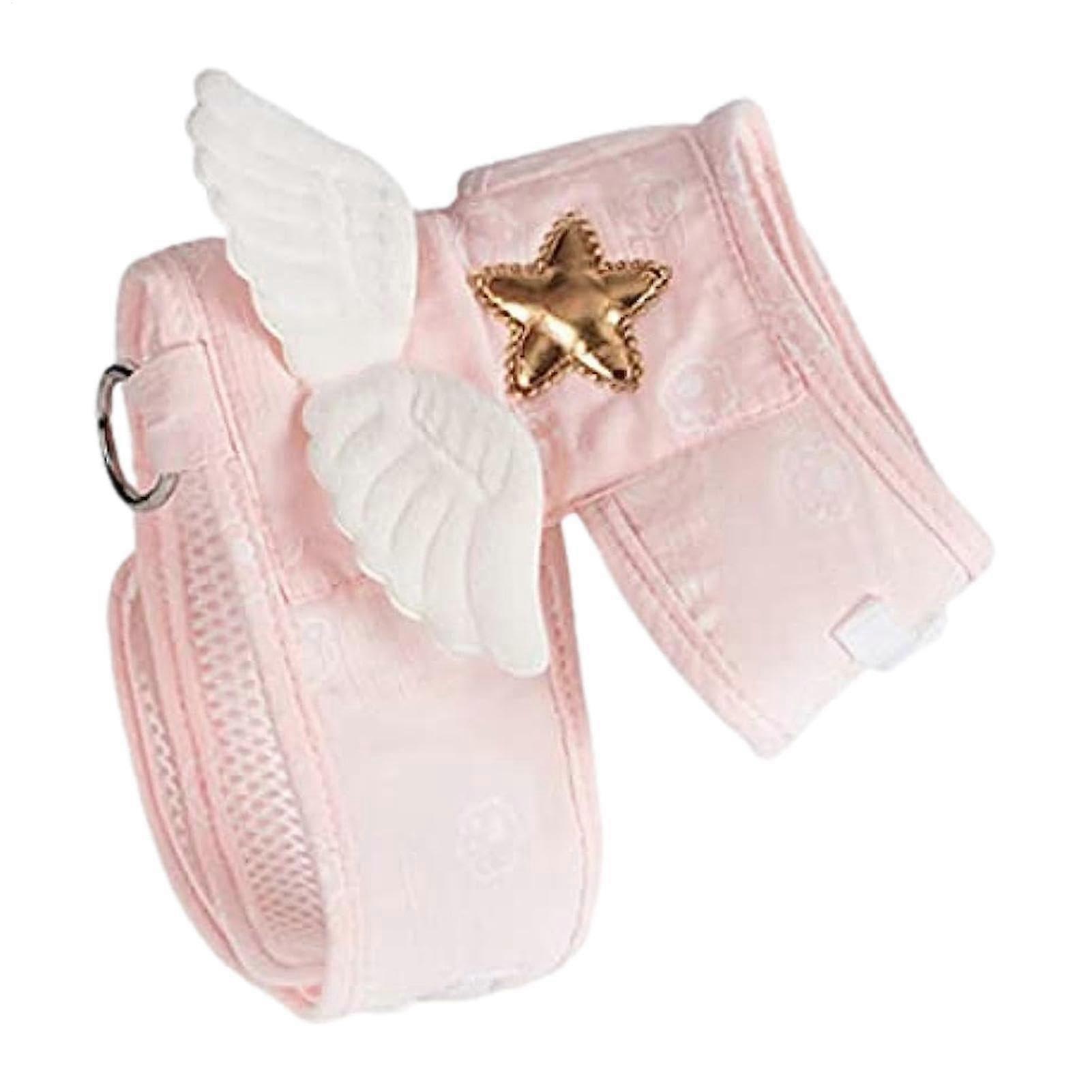Cat Comfortable Kitten Cabin Reflective Harness Leash Pink
