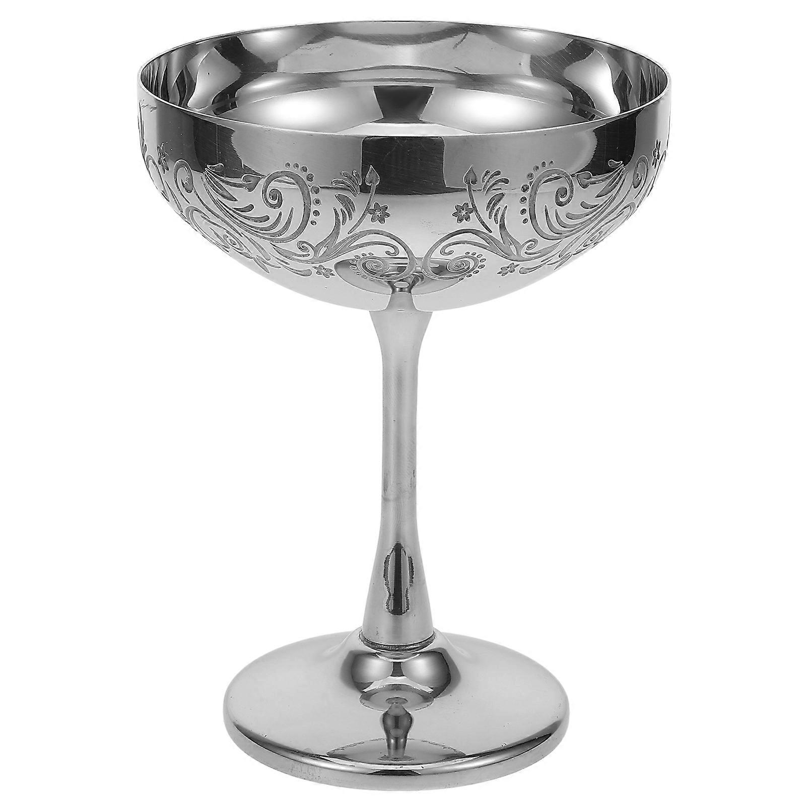 Stainless Steel Footed Dessert Cup for Ice Cream, Yoghurt & Fruits – Elegant, Multi Functional Serving Bowl, Easy to Clean