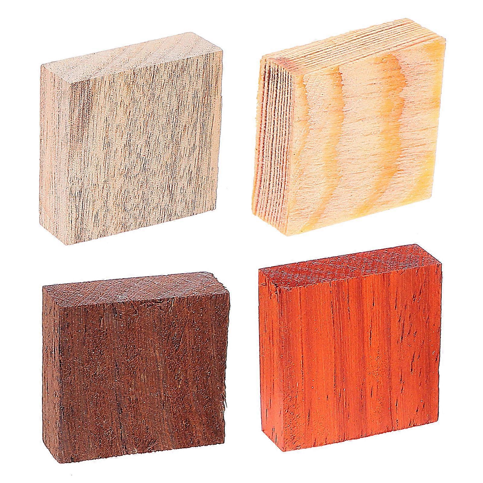 Raindrops 4pcs Wooden Rings for DIY Crafts Jewelry Making Materials Unfinished Wood Blanks for Creative Projects