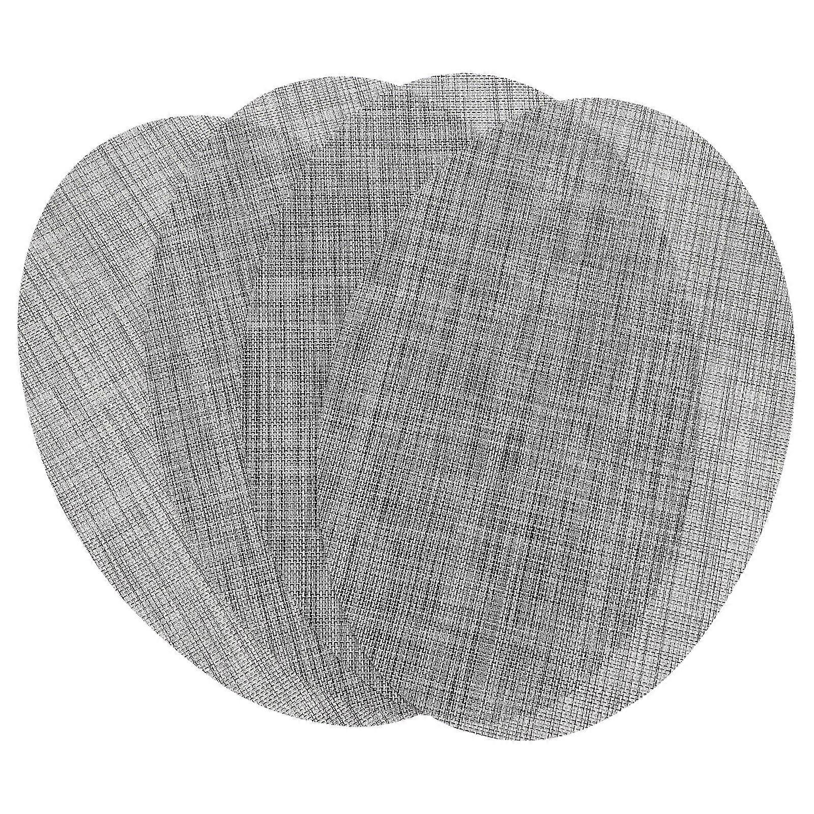4Pcs Washable Fork Mat Collection Designed For Daily Dining Activities Featuring Stain-resistant And Heat Protection