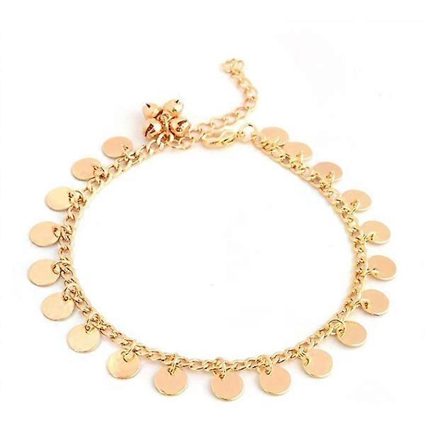 1 pièce (Or) Bohemia disque cloche cheville, chaîne réglable, classique