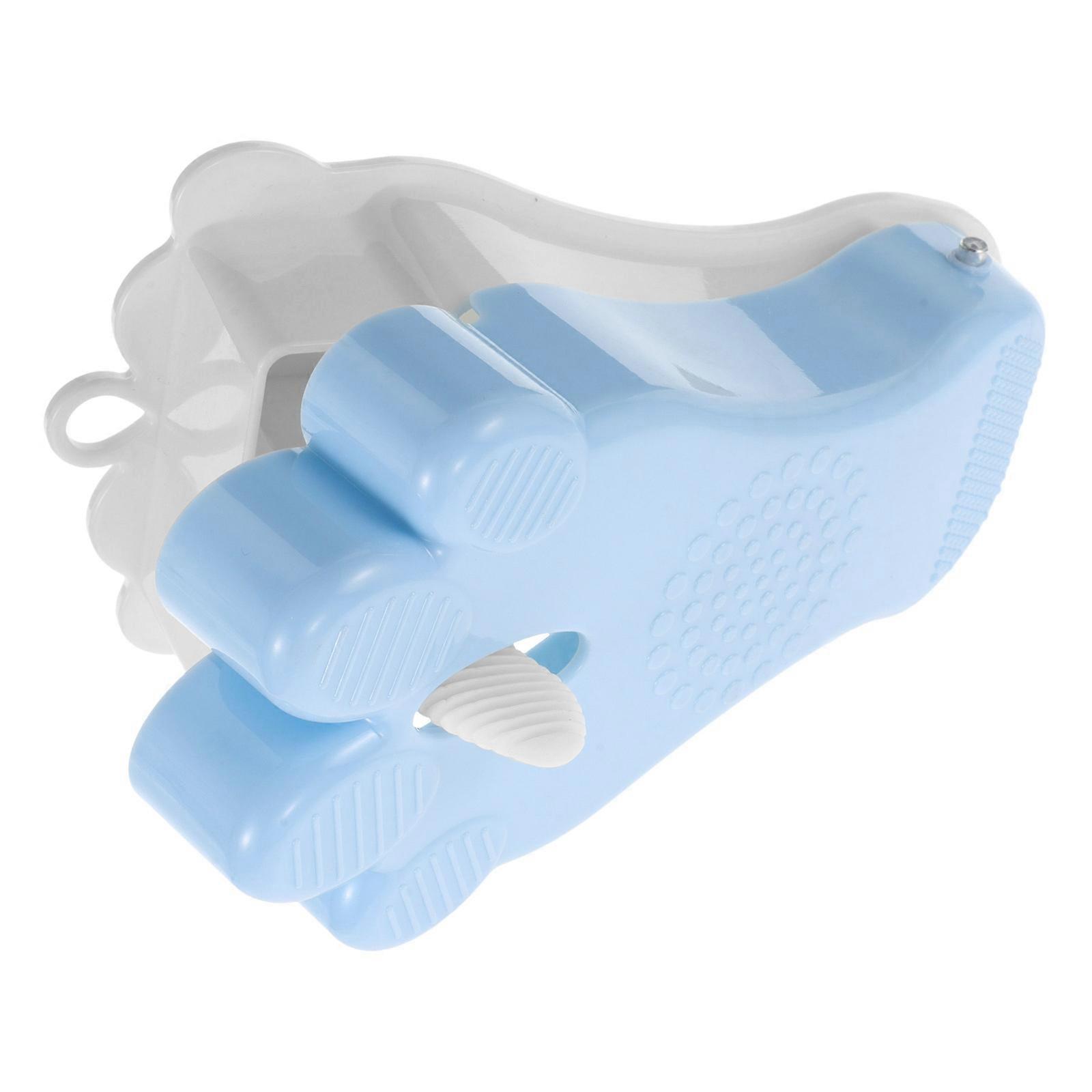 Durable SkyBlue Toe Nail Cleaner with Soft Bristles for Thorough Cleaning Ideal for Home and Nursing Use