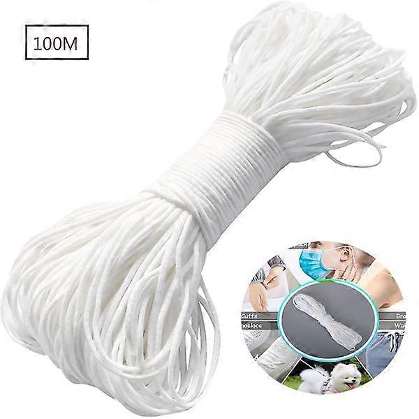3 mm x 100 m round rubber band, elastic cord, sewing, rubber band for crafts, high quality elastic