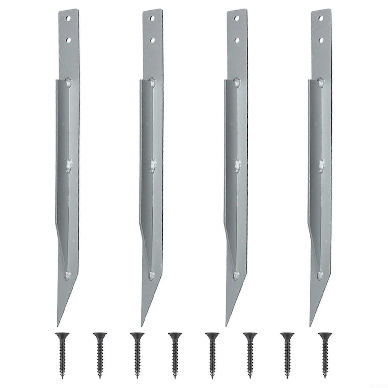 Ground anchor, swing ground anchor, heavy metal ground anchor for swings, suitable for playgrounds and climbing frames, 4 pieces.