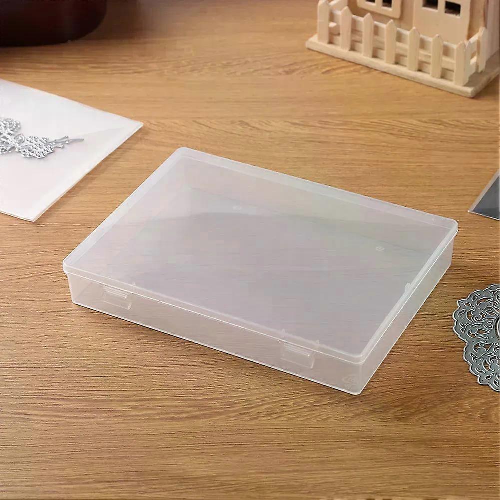 Clear Rectangle Storage Box Magnetic Sheets Plastic Bag Set Dies Box Container Bins Dies
