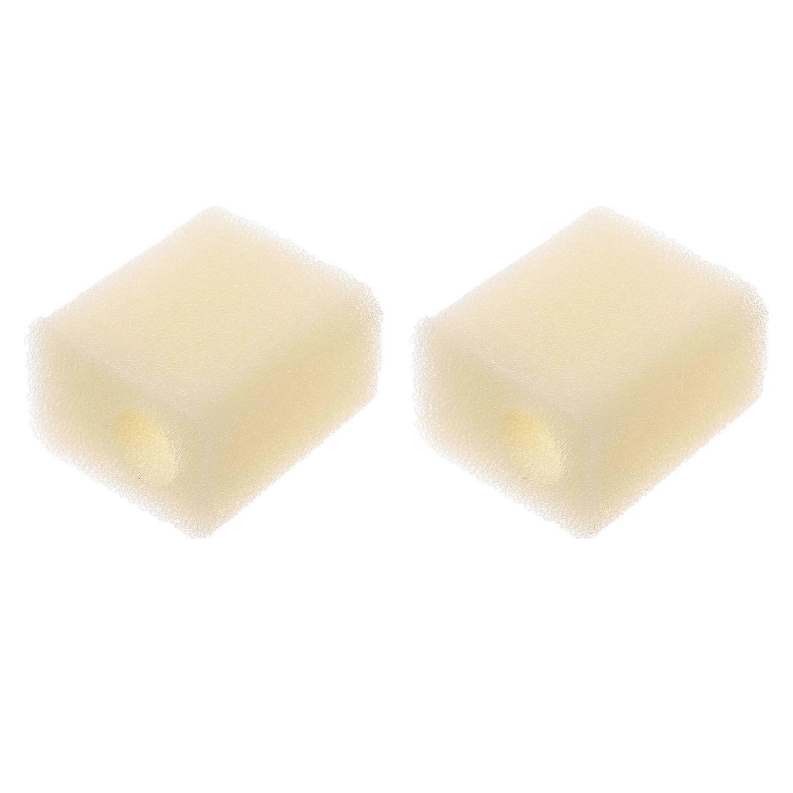 High Density Designed Sponge Filter Mat For Aquarium Owners Beige Color Effective Water Filtration 2Pack