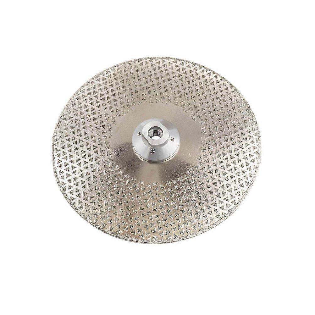 Beige Electroplating Technology Grinding Wheel Tool For Stone And Ceramics 115Mm 4-Hole Effective Polishing 1Pcs