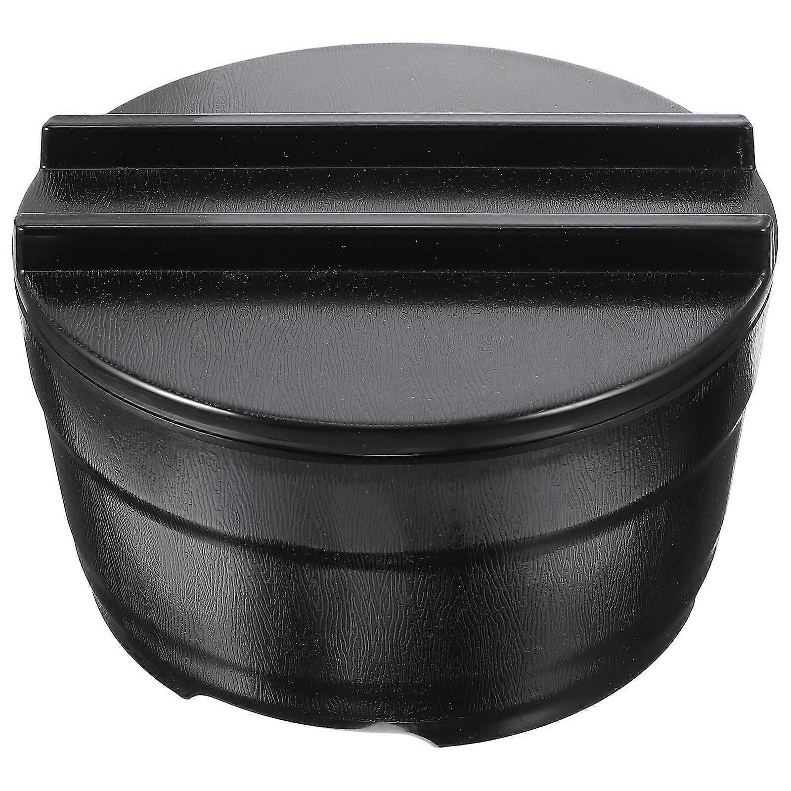Black Rice Storage Container with Lid for Home Use Smooth Surface Durability 1 Set