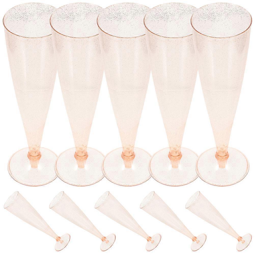 Pink Reusable Wine Cups for Party 30Pcs Wine Goblets Set