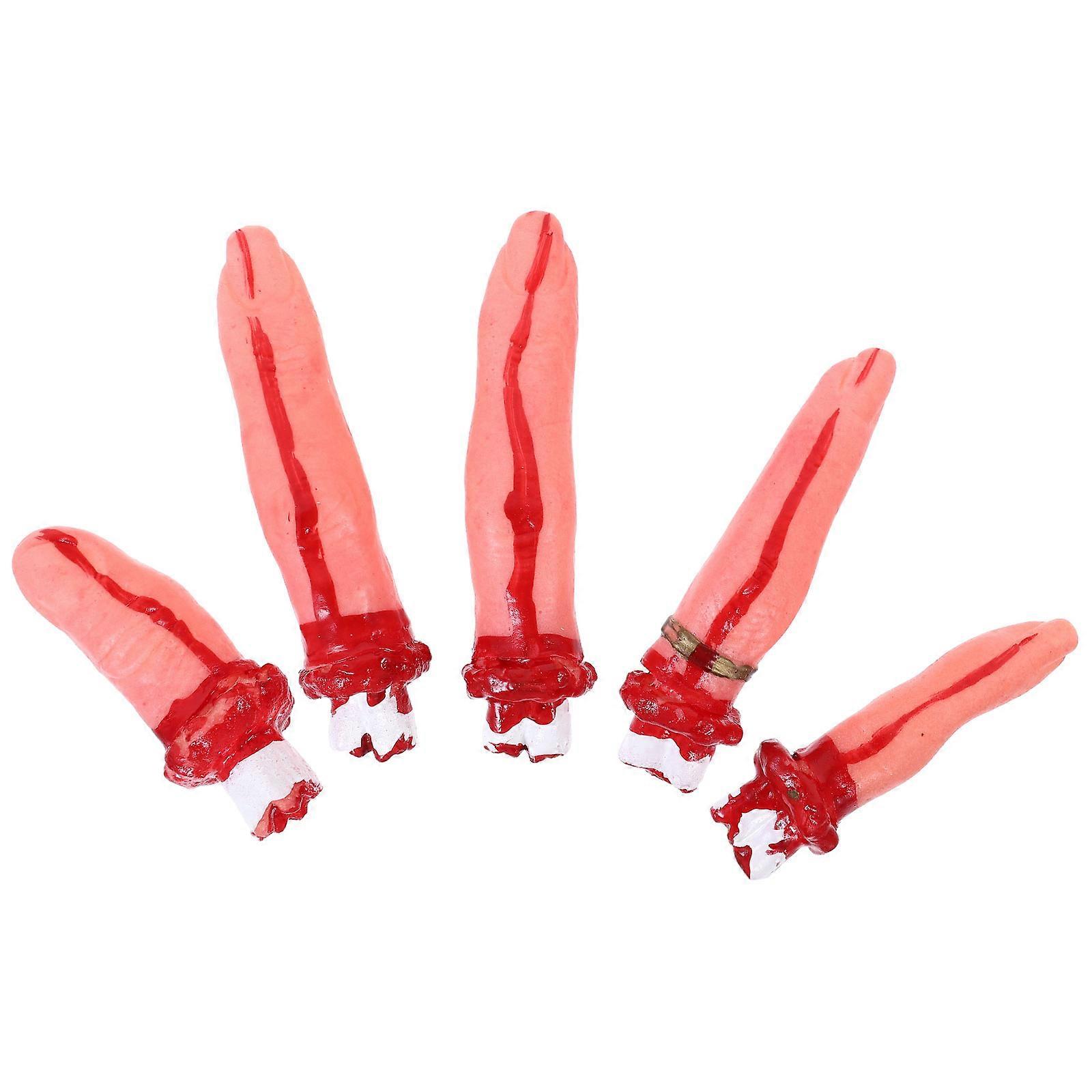 Halloween Prop Finger Simulation Decorations For Halloween Party With Features 1 Set