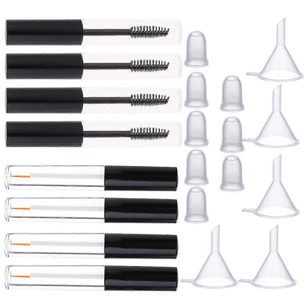 Eyeliner Tubes Set For Beginners With Transparent Round Plastic Design For Makeup Practice 1 Set